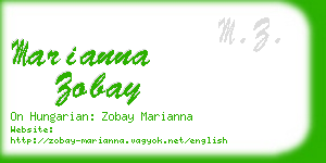 marianna zobay business card